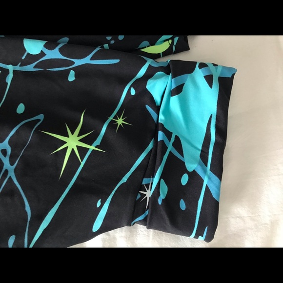 Space Patterned High Quality Leggings. Made in Brazil. - Picture 2 of 5